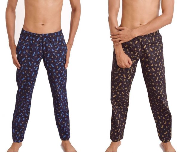 Men's Cotton Printed Regular Fit Pyjama (Pack of 2) Comfort Zone Special Offer Limited www.flybuy.in