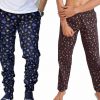 Men's Cotton Printed Regular Fit Pyjama (Pack of 2) Comfort Zone Special Offer Limited www.flybuy.in