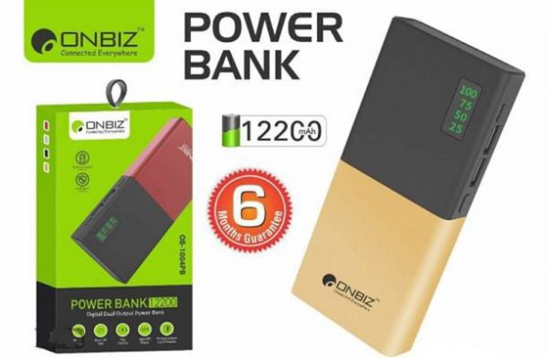 12200 mAh Power Bank with 3 LED Indicators (White)