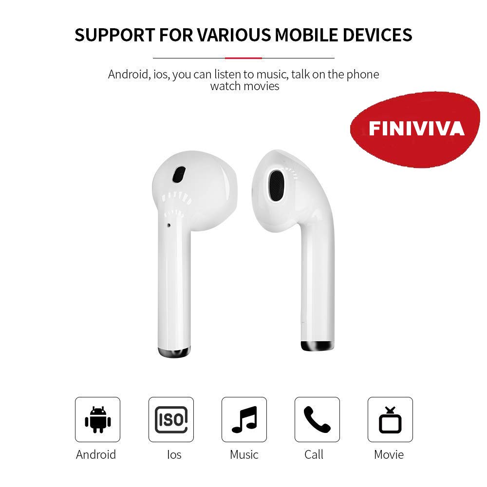 Original Wireless Earphones with Portable Charging Case Supporting