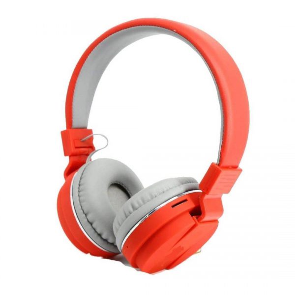 Wireless Headset Sh12 Wireless Bluetooth Headphone With FM & SD Card Slot Best Quality Red low cost/sasta/best quality www.flybuy.in