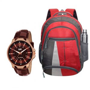 Combo Of Analog Best Quality In Trend Watch With Most Comfortable Laptop/Journey Bag For Men-Women Cybershop.......Sasta/Low-Cheap at Price/Best Quality/Easy to use/Original/Best Deal/ www.flybuy.in