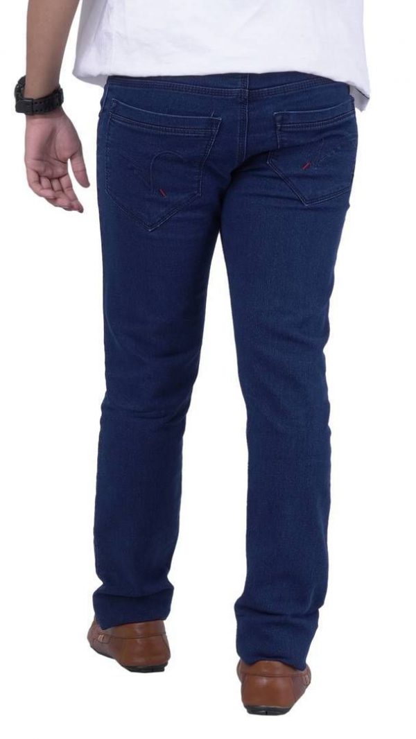 Men's Denim Solid Regular Fit Jeans Trendz Way Navy Blue Jeans www.flybuy.in
