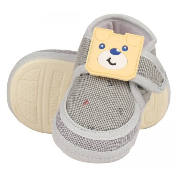 Grey puppy applique pre walker shoes low cost/sasta/best quality www.flybuy.in