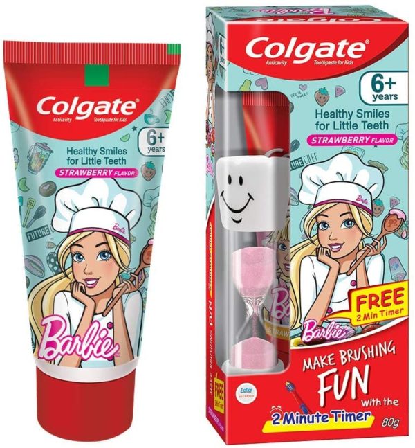 Colgate Barbie Strawberry Flavour Anticavity Toothpest 80 Gm