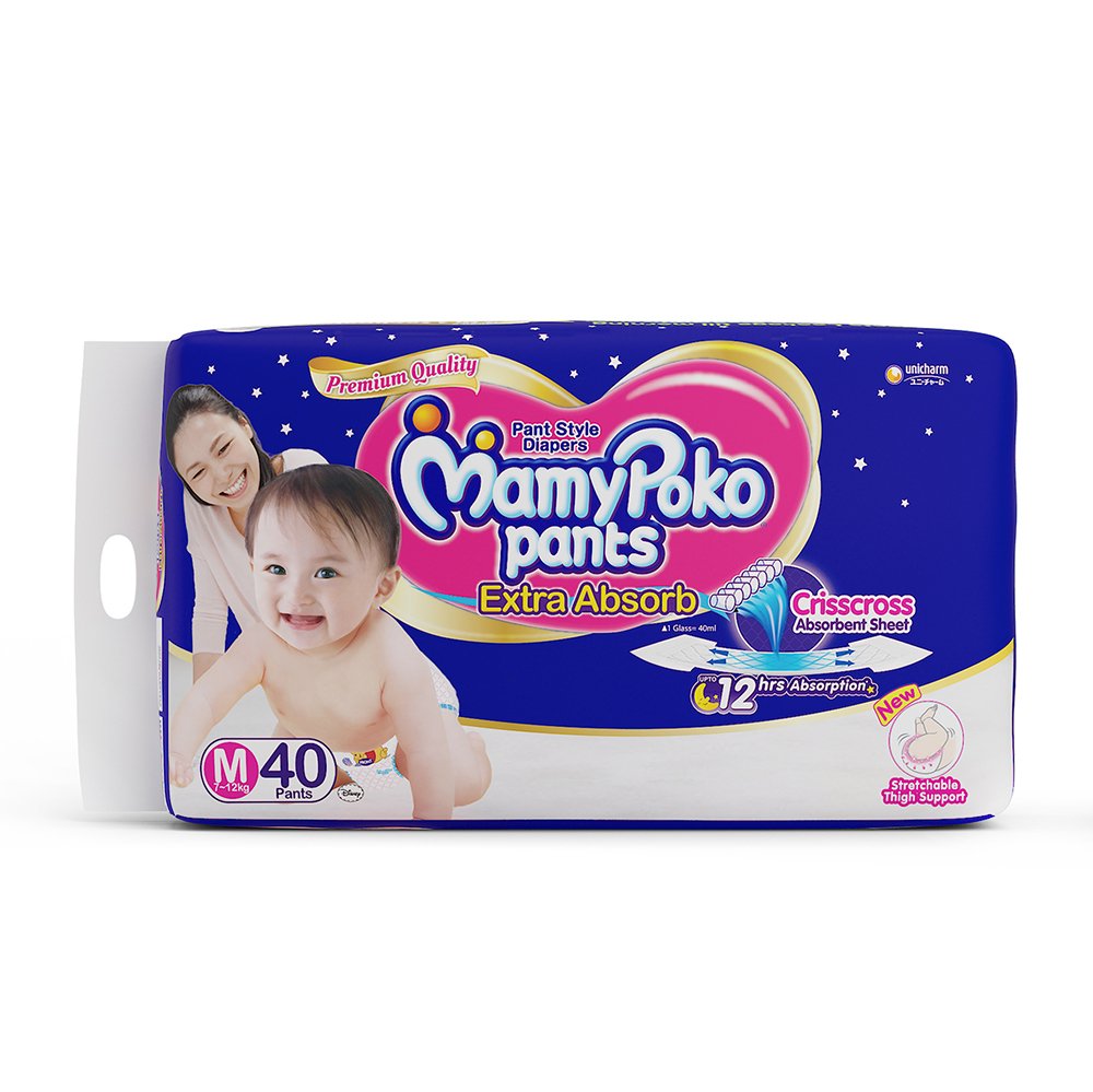 Buy Mamy Poko Diaper Pants Day & Night Medium - 36s Online | Southstar Drug