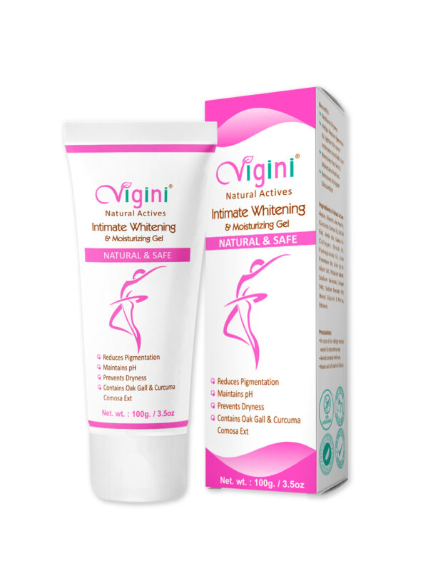 Vigini 100% Natural Actives Vaginal V Lightening Whitening Tightening Moisturizer Intimate Feminine Hygiene Deodorant Gel Wash Able 100G